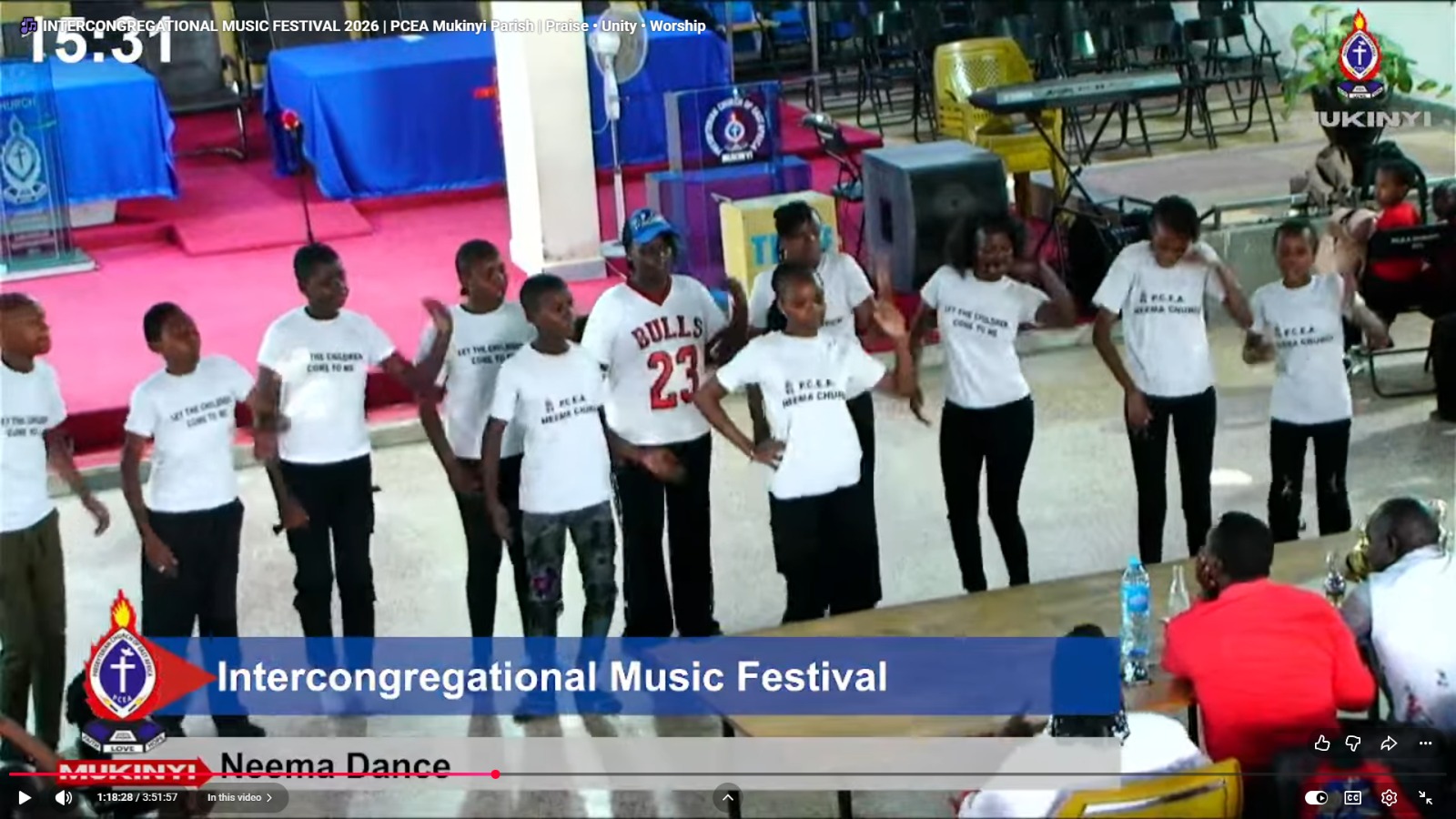 PCEA NEEMA DANCE AT THE PARISH CHURCH SCH FESTIVALS 23RD AUG 2026