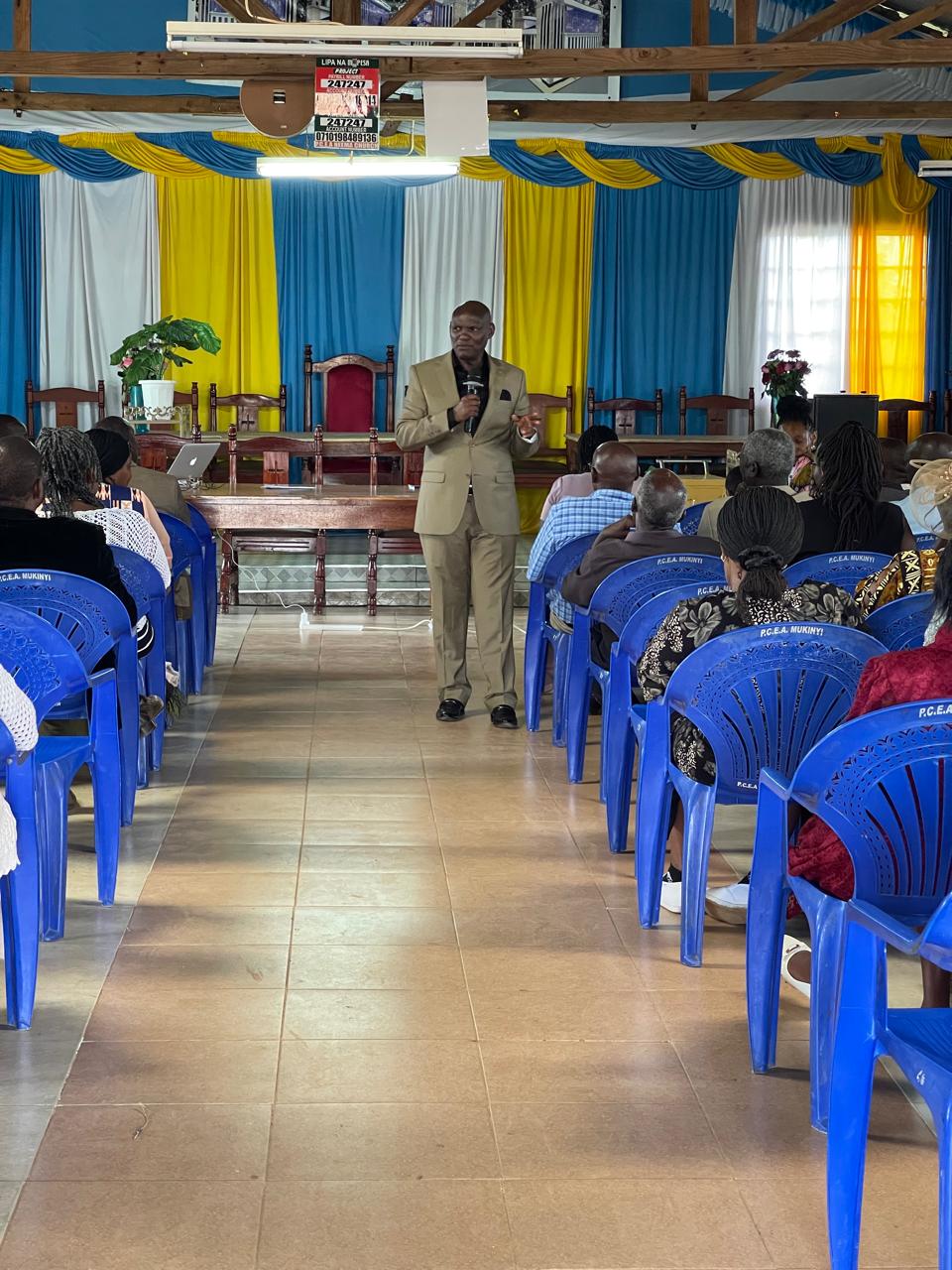 Sunday worship at Mukinyi
