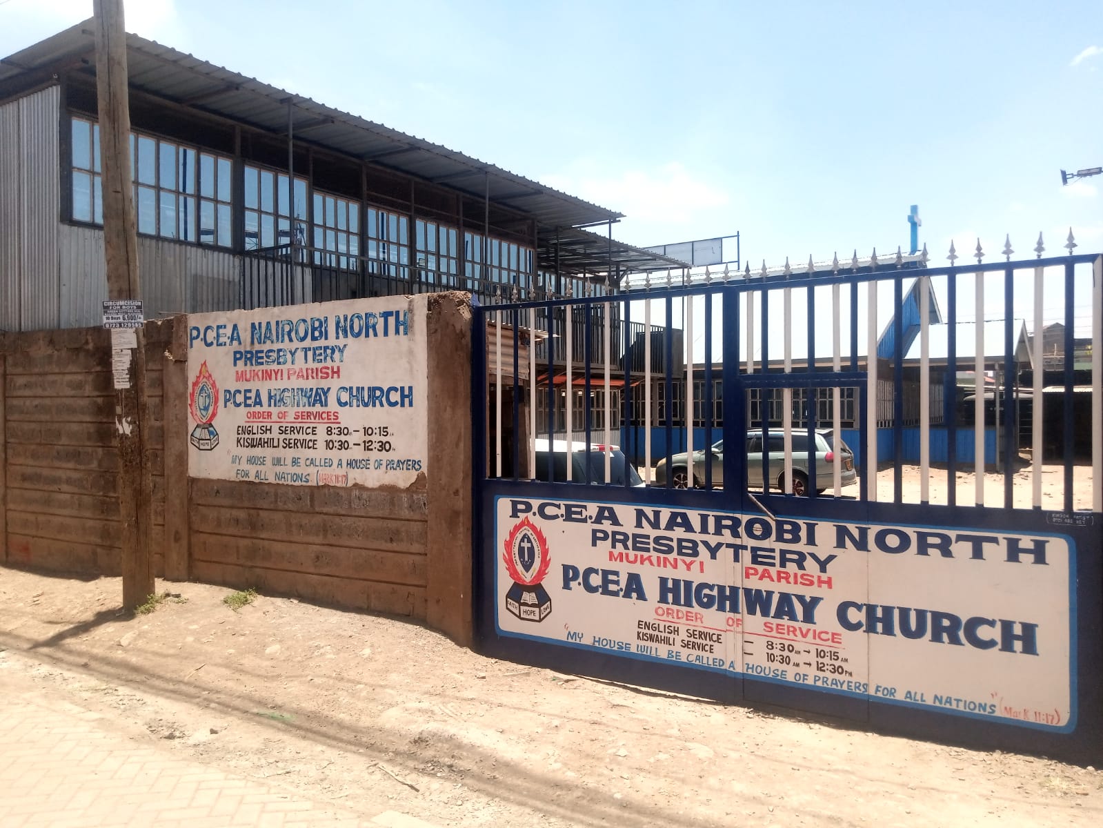 P.C.E.A Highway Church, one of the parish's four congregations